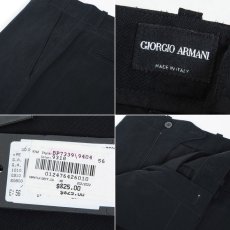 画像2: ジョルジオアルマーニ黒ラベル「定番のネイビー！」レーヨンパンツ(56)S/S (2)