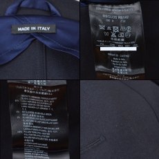 画像5: 10万円均一SALE!!!  ジョルジオアルマーニ黒ラベル 紺色ジャケット (52) Uptonシリーズ ウールxシルク混紡　S/S (5)