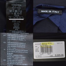 画像5: ジョルジオアルマーニ黒ラベル「CAPRIシリーズ」濃紺スーツ（52/58）S/S 無地 ネイビー (5)