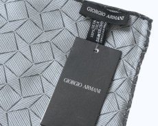 画像3: GIORGIO ARMANI ポケットチーフ ピュアシルク製 「幾何学模様」 (3)