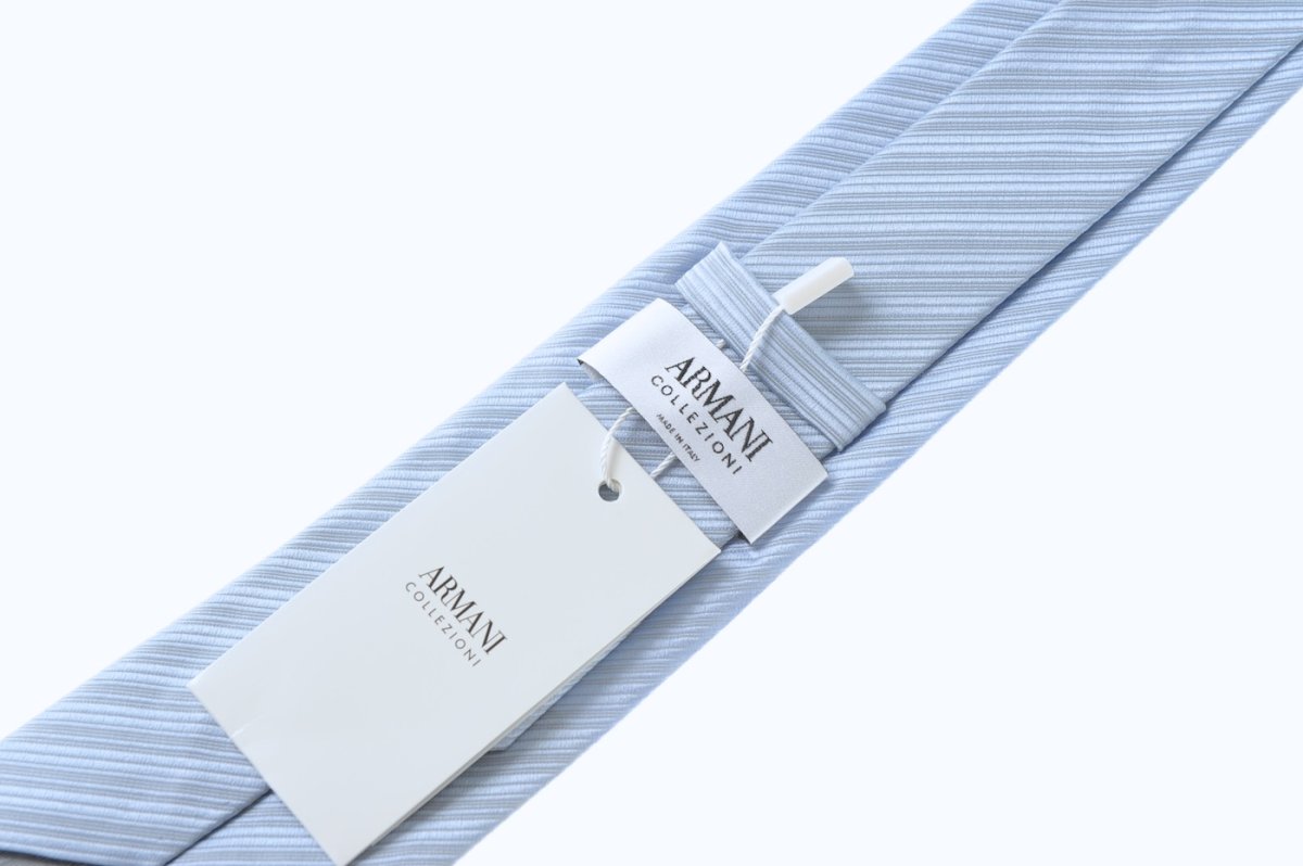 画像3: アルマーニコレツィオーニ ネクタイ ブルーストライプ (3)