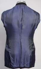 画像4: ジョルジオアルマーニ黒ラベル ウール「SOHOモデル」濃紺チェック柄スーツ（48L）A/W (4)