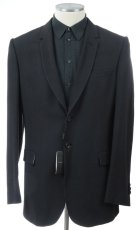 画像1: 7.5万円均一SALE!!! ジョルジオアルマーニ黒ラベルのジャケット（54)A/W　黒xグレー (1)