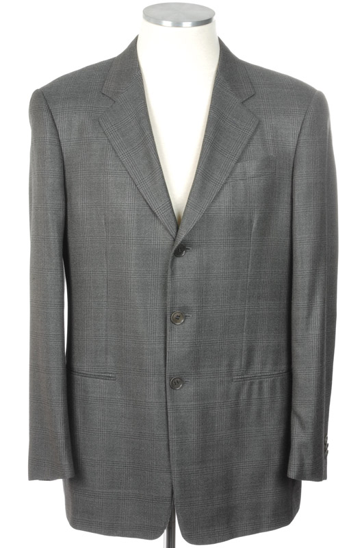 5万円均一SALE!!! ジョルジオアルマーニ黒ラベル　シルクxウール 「グレージャケット」（50）A/W 【国内発送】